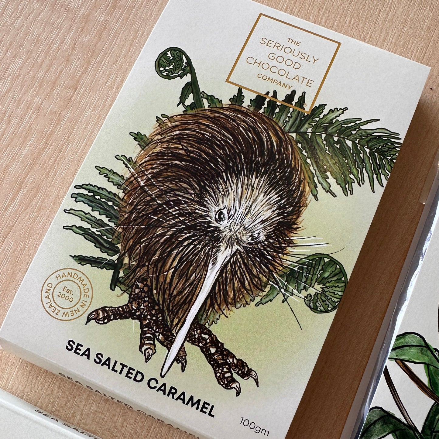 NZ Native Birds - Kiwi - Sea Salted Caramel, Chocolate Block
