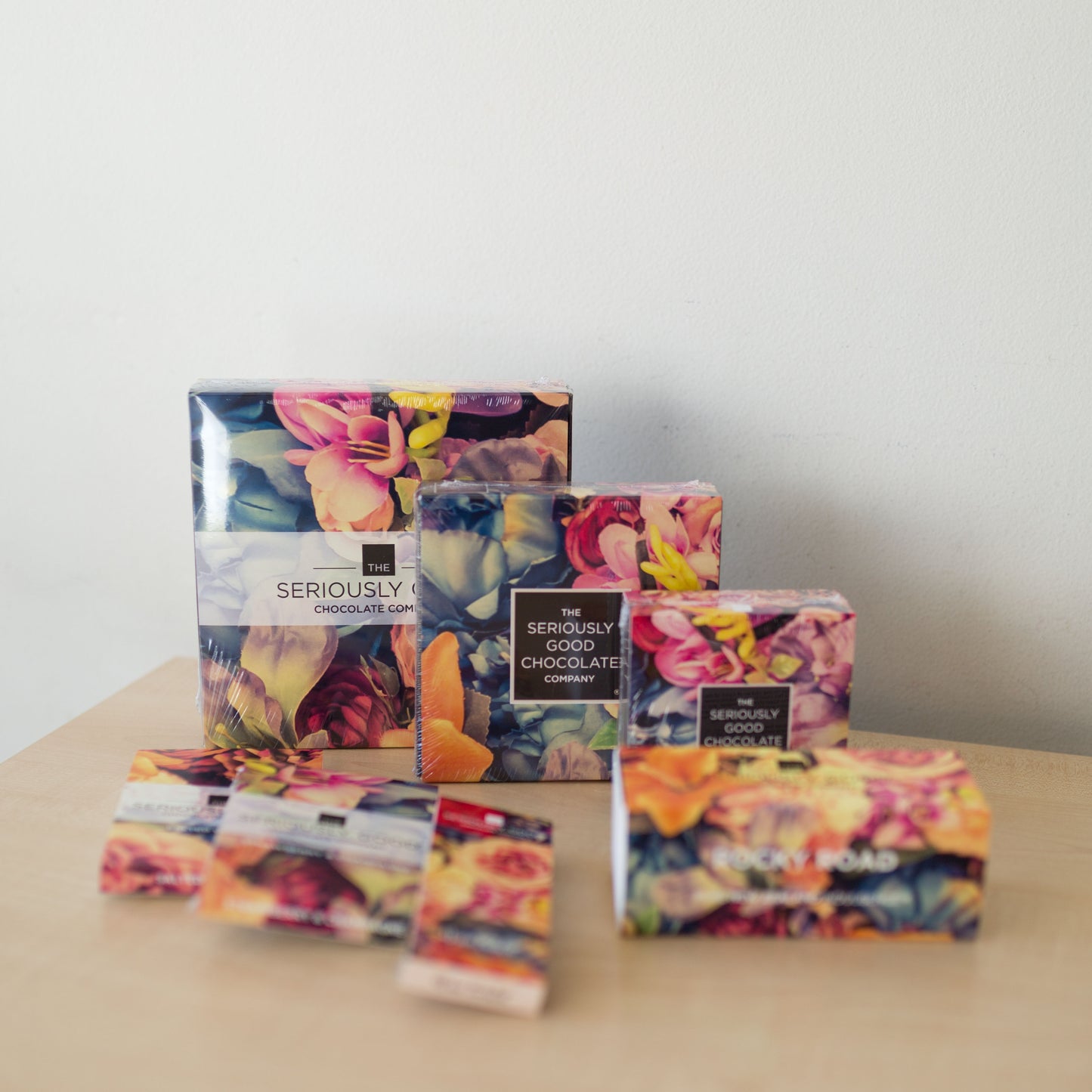 Vintage Floral - Salted Caramel, Chocolate Block