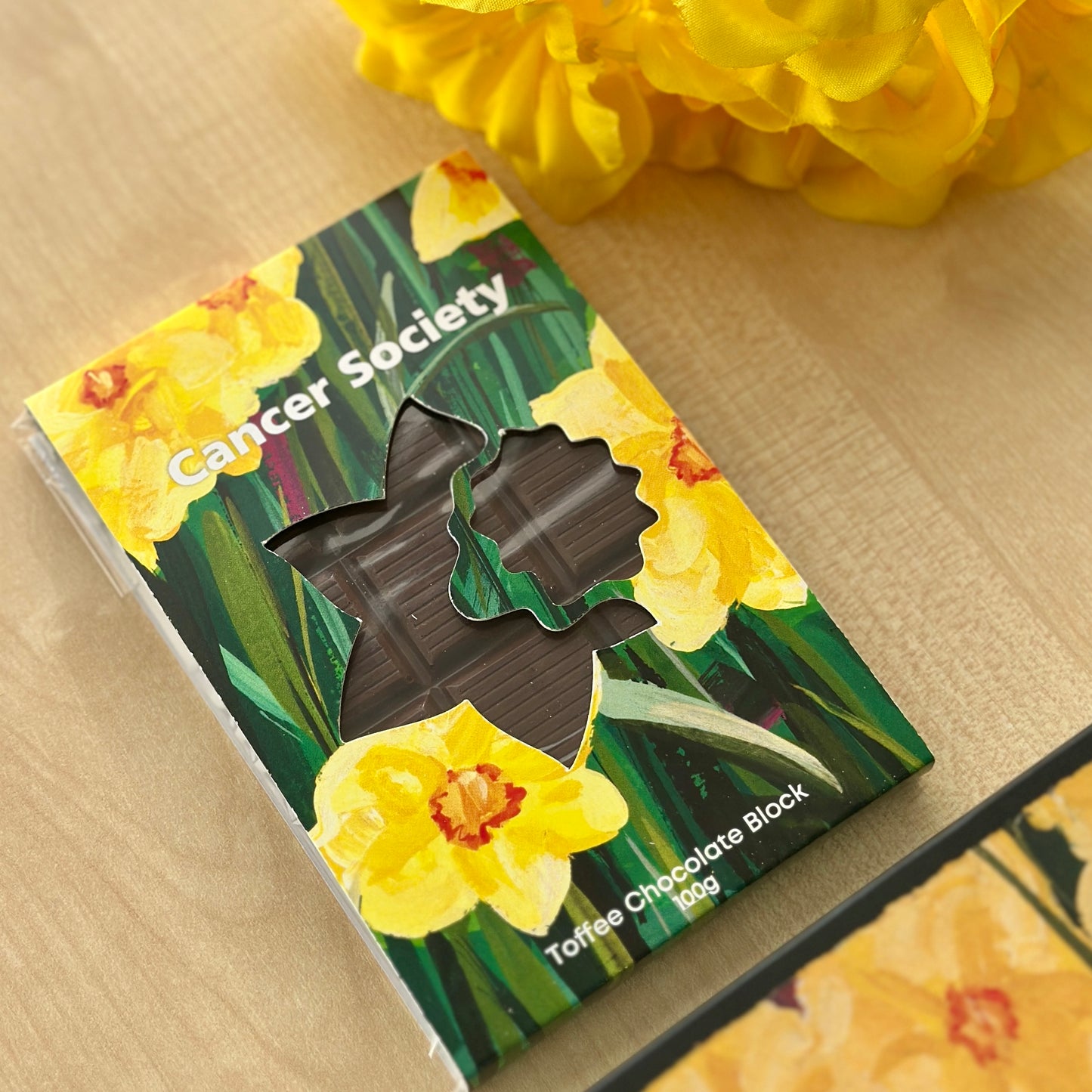 Daffodil Day - Toffee Chocolate Block