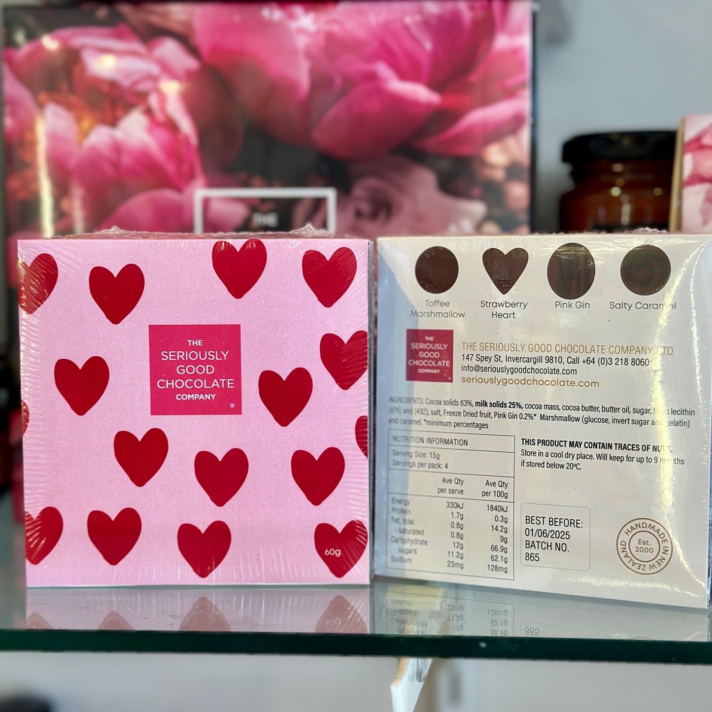 🩷 Pink Hearts, 4 Piece Box