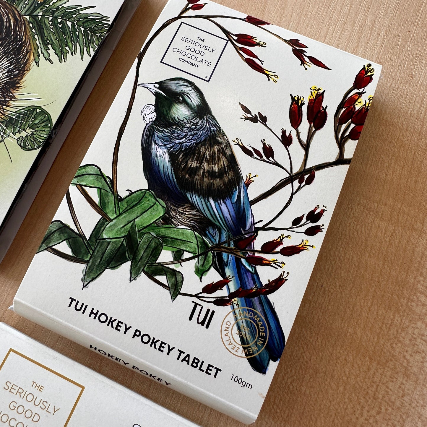 NZ Native Birds - Tui - Hokey Pokey, Chocolate Block