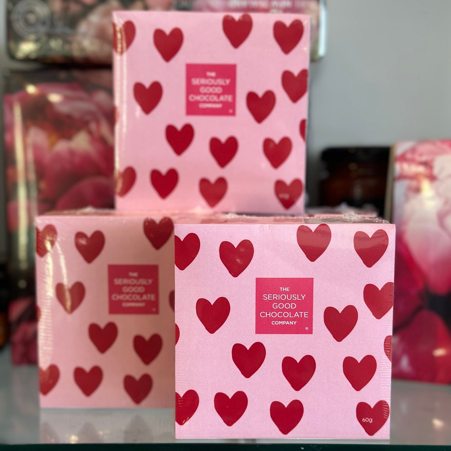 🩷 Pink Hearts, 4 Piece Box