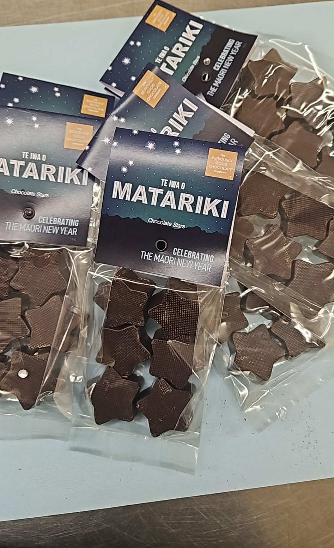 Matariki stars, 6 bag of chocolates