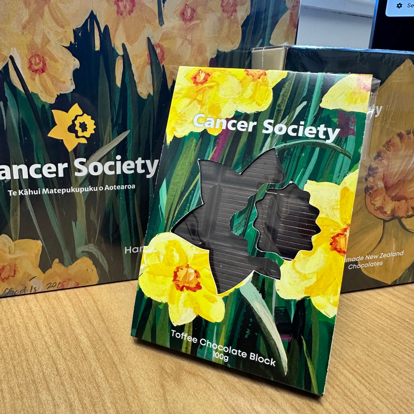 Daffodil Day - Toffee Chocolate Block