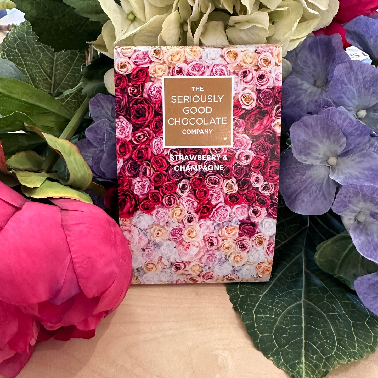 Bouquet Collection - Strawberry & Champagne, Chocolate Block