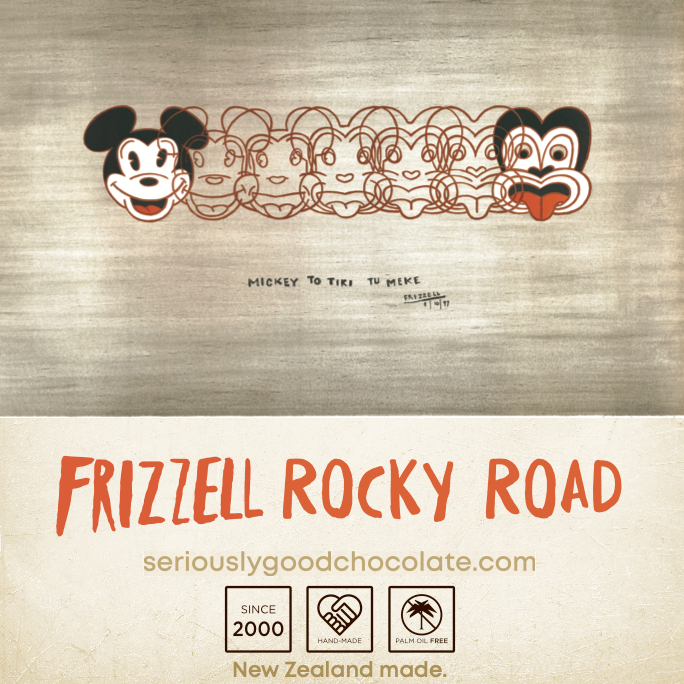 Dick Frizzell - Mickey to Tiki, Rocky Road (nut free) Log Box