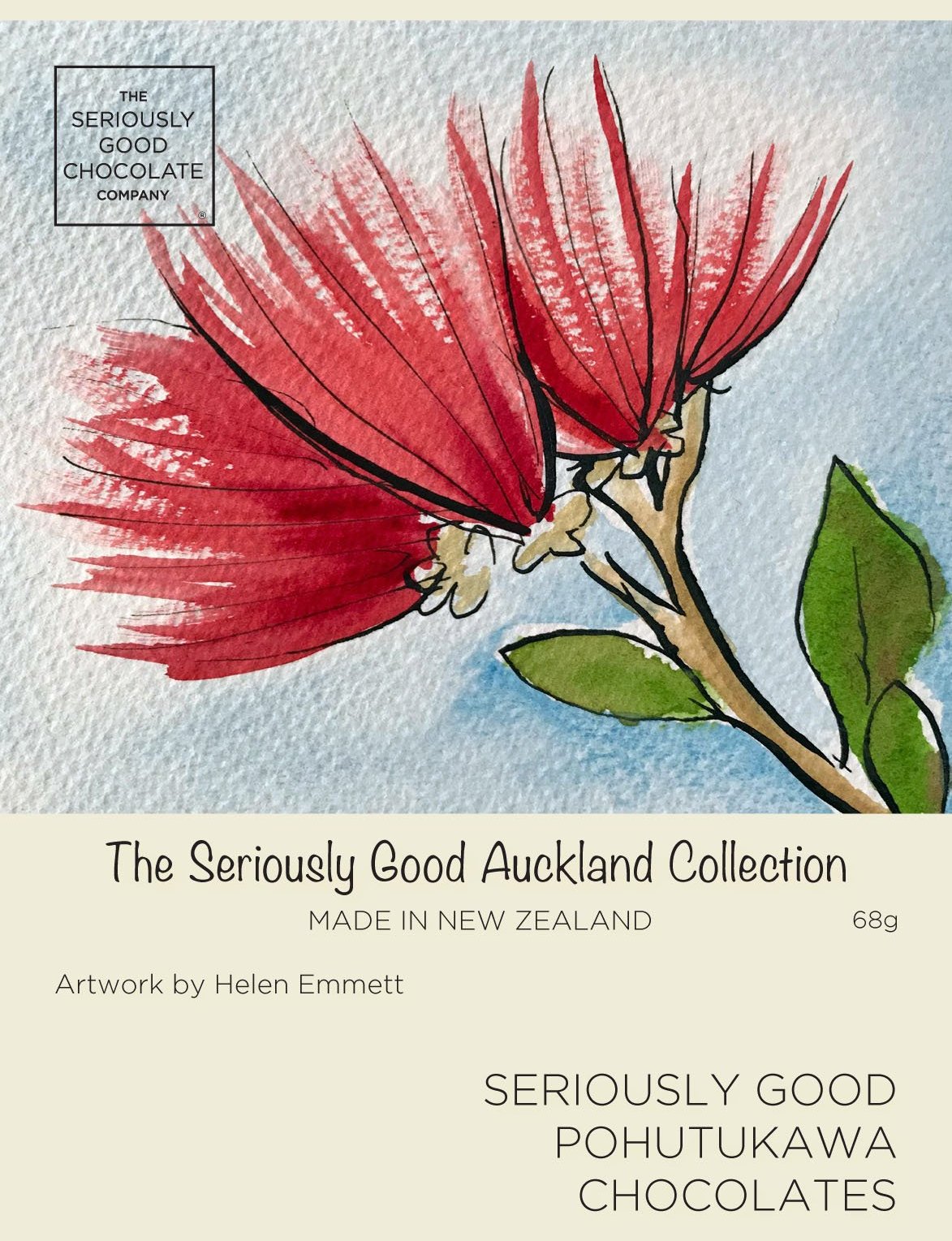 Pohutukawa kiwiana NZ iconic chocolates - handmade bespoke by seriously good chocolate co