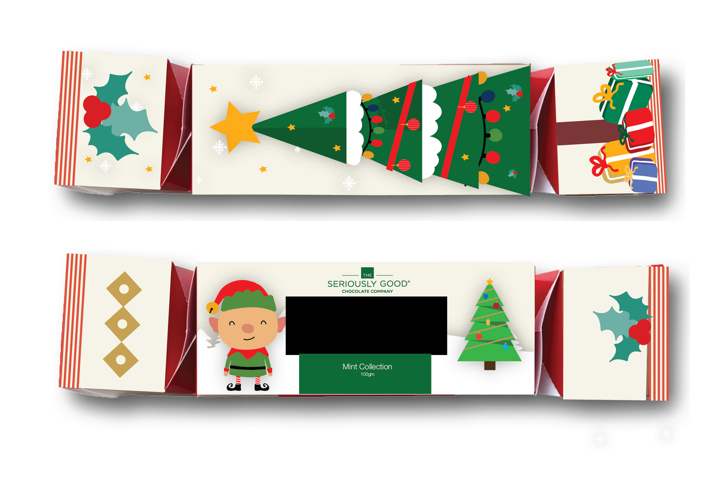 Christmas Cracker Chocolate_Filled Artisan Chocolate Seriously_Good 2022 NZ_Chocolate Mint_Chocolate