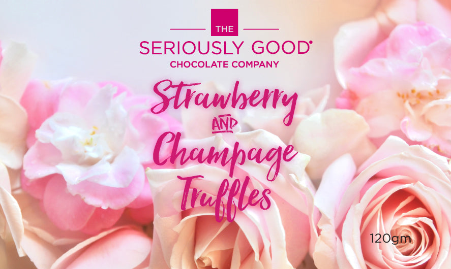 Floral Hearts - Strawberry Champagne, 6 Piece Bag