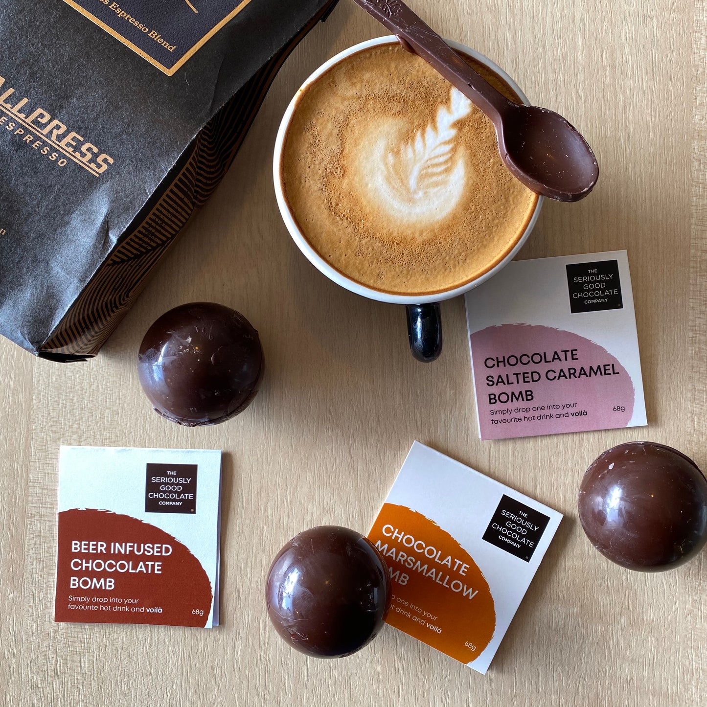 Chocolate Bomb Pack - Add to your hot drink and stir