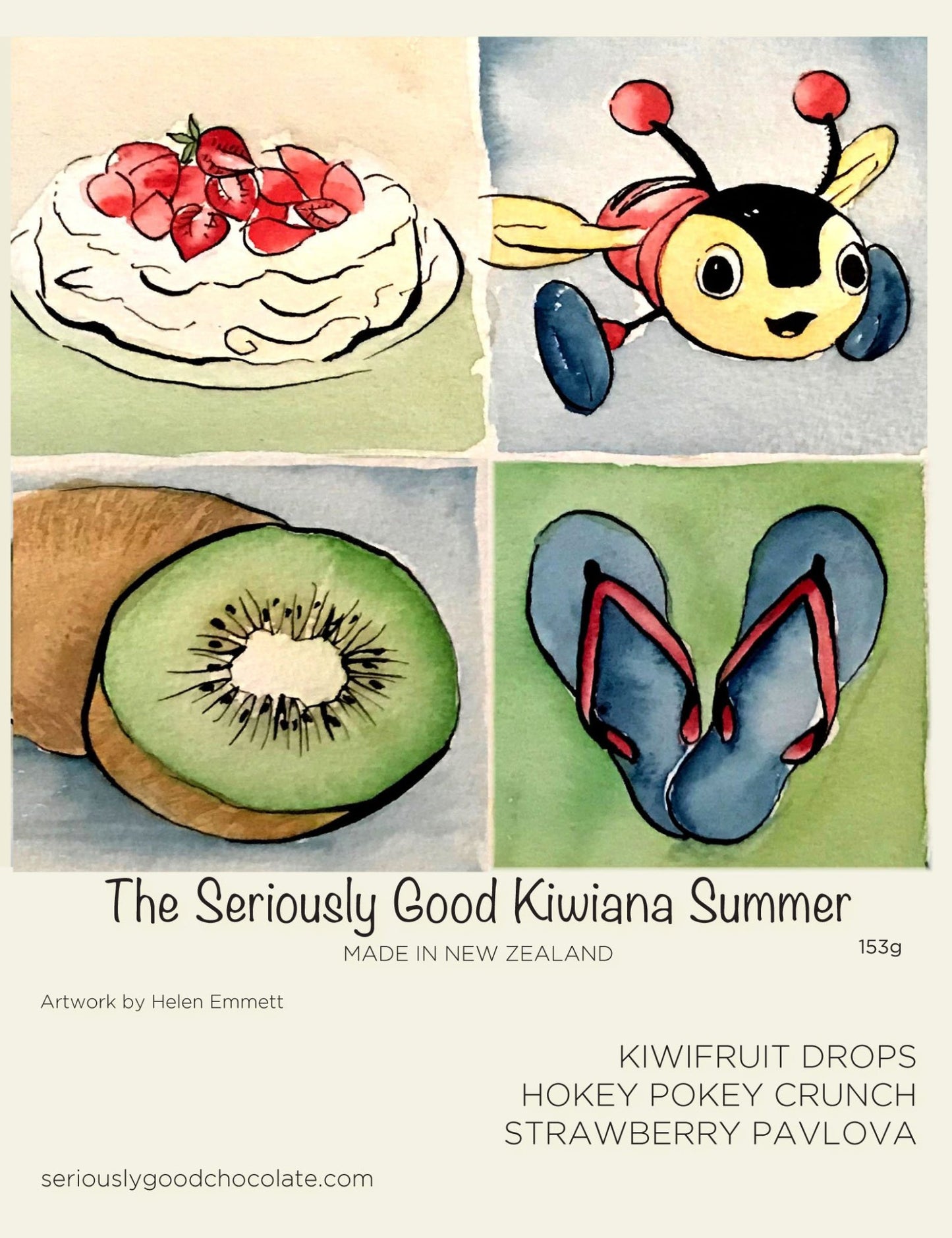 Kiwiana Collection NZ chocolates 4 box