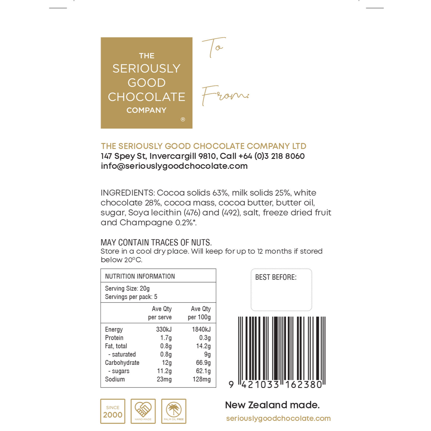 Wine a Little, Chocolate Block