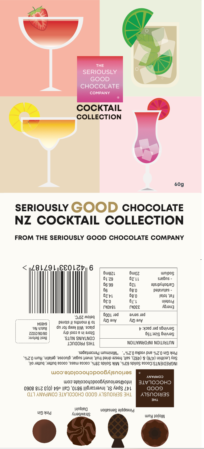 Nz cocktail collection, 4 Piece Box