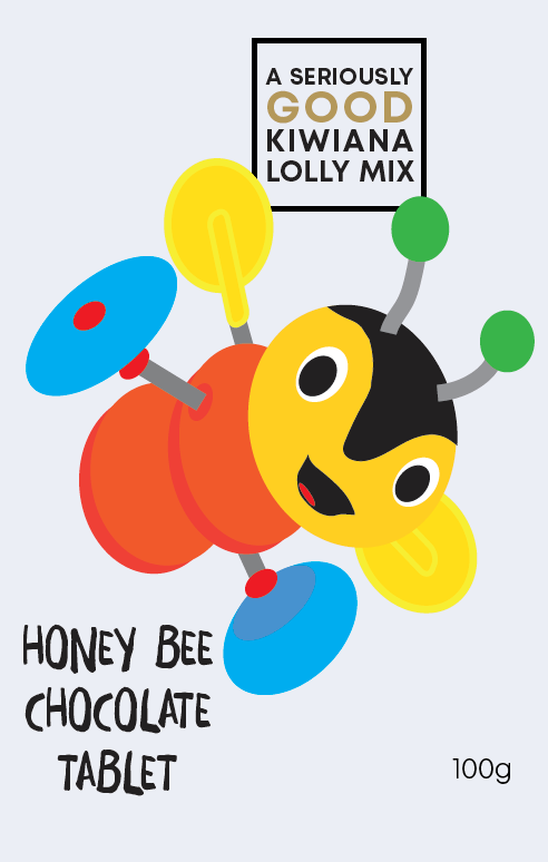 Kiwiana Buzzin Honey Bee, Chocolate Block