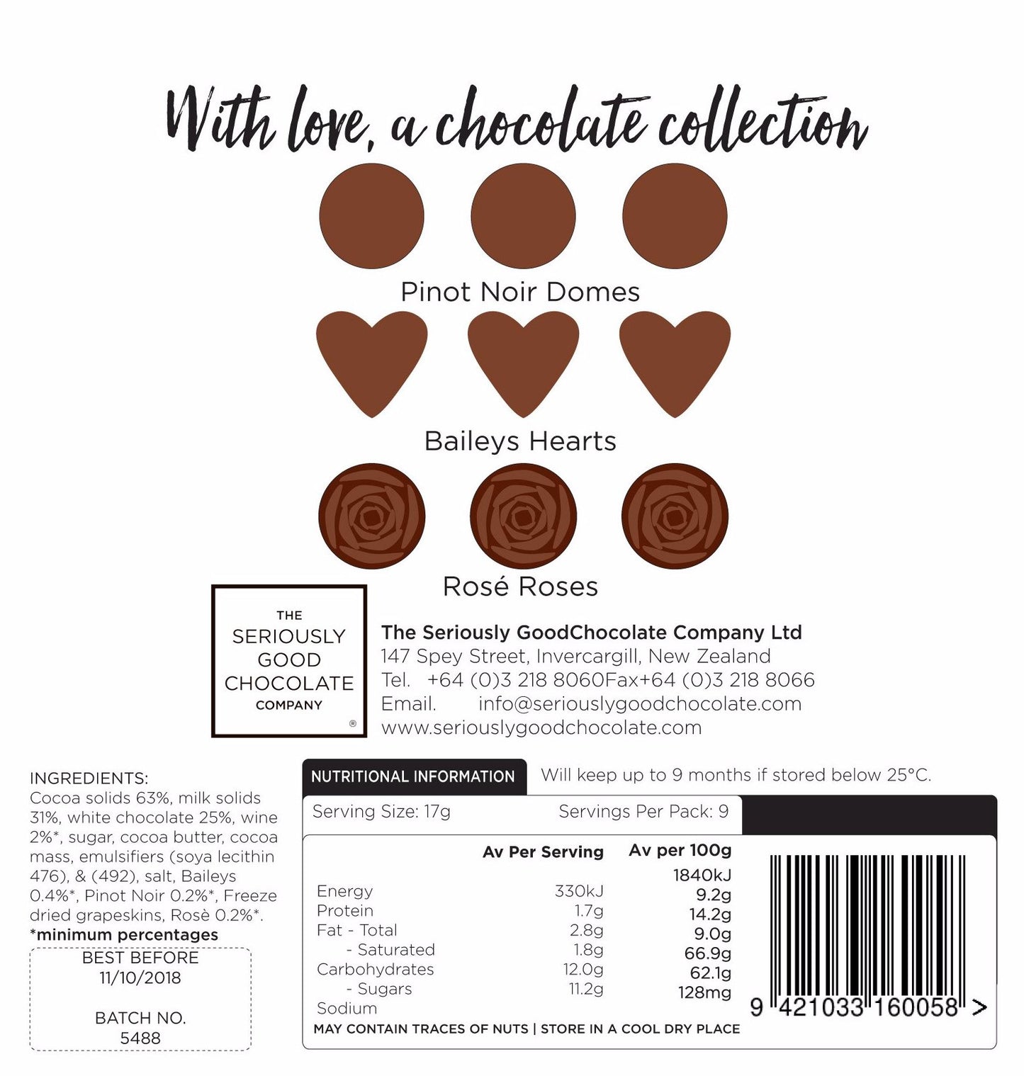 Valentines with love handmade nz chocolates