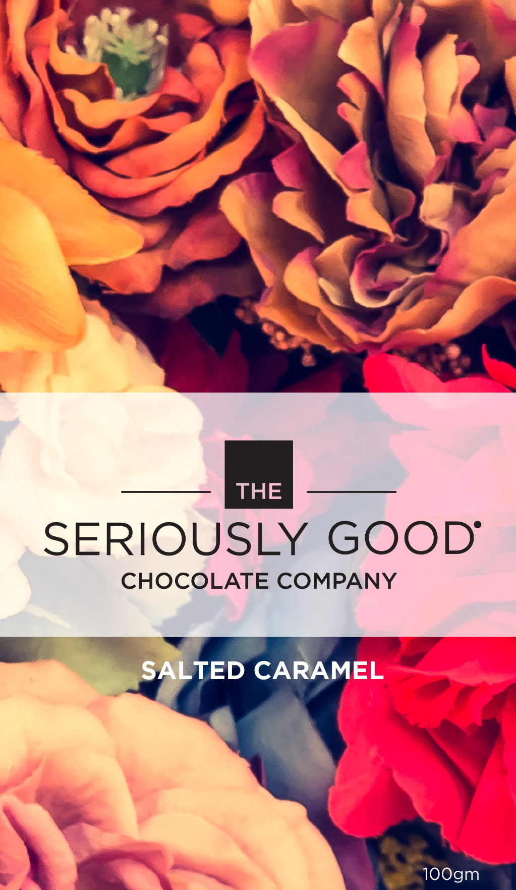 Vintage Floral - Salted Caramel, Chocolate Block