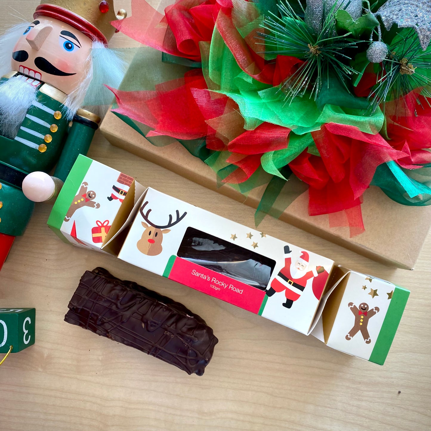 Santas Rocky Road - Christmas Cracker - Seriously Good Chocolate New Zealand