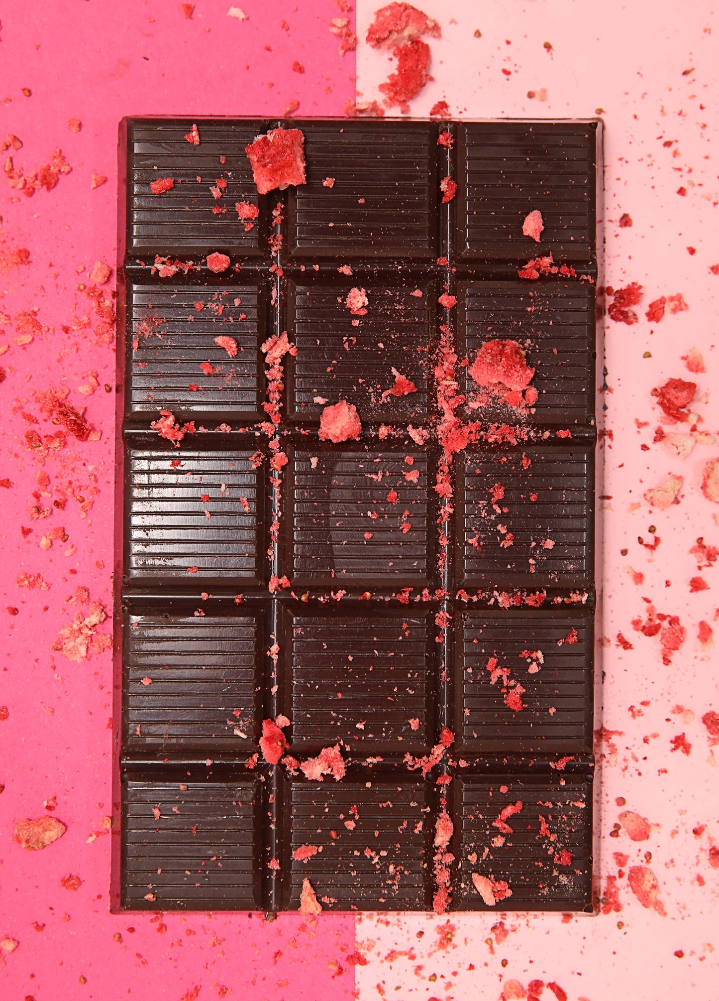 Vintage Floral - Strawberry & Champagne, Chocolate Block