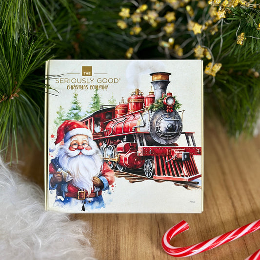 Vintage Christmas - Santa and his Train, 9 Piece Box