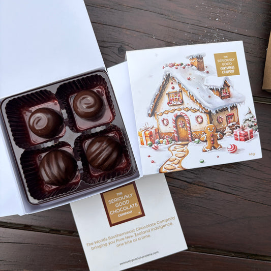 Vintage Christmas, Gin-gerbread House, 4 Piece Box