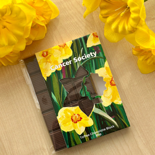 Daffodil Day - Toffee Chocolate Block