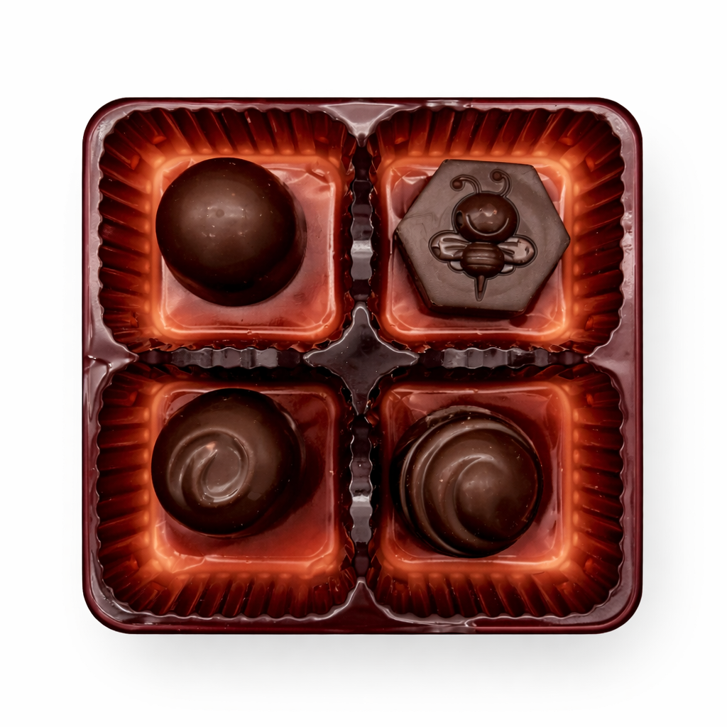 Love You More Than Chocolate, 4 Piece Box