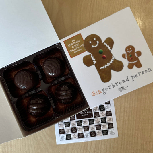 Gingerbread Man, 4 Piece Box