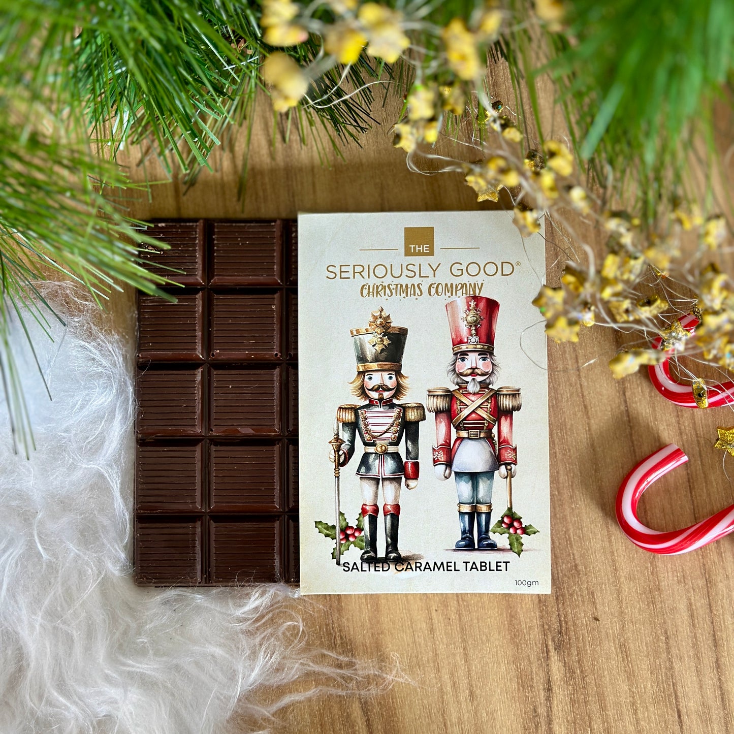 Vintage Christmas, Nutcracker, Salted Caramel Chocolate Block