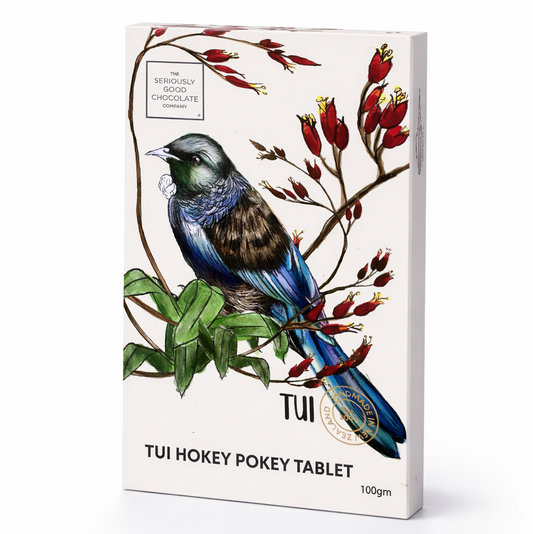 NZ Native Birds - Tui - Hokey Pokey, Chocolate Block