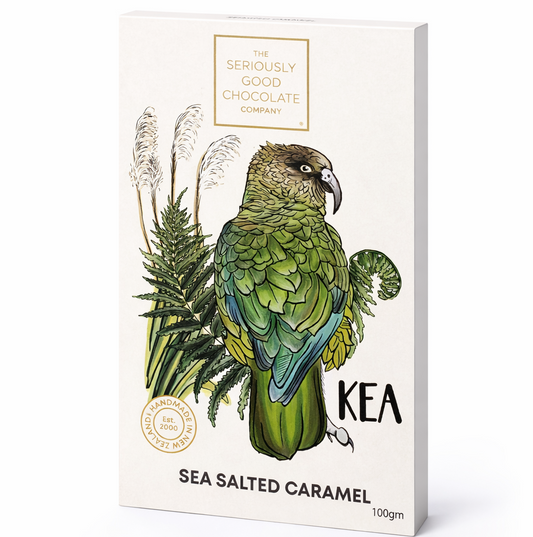 NZ Native Birds - Kea - Salty Caramel, Chocolate Block