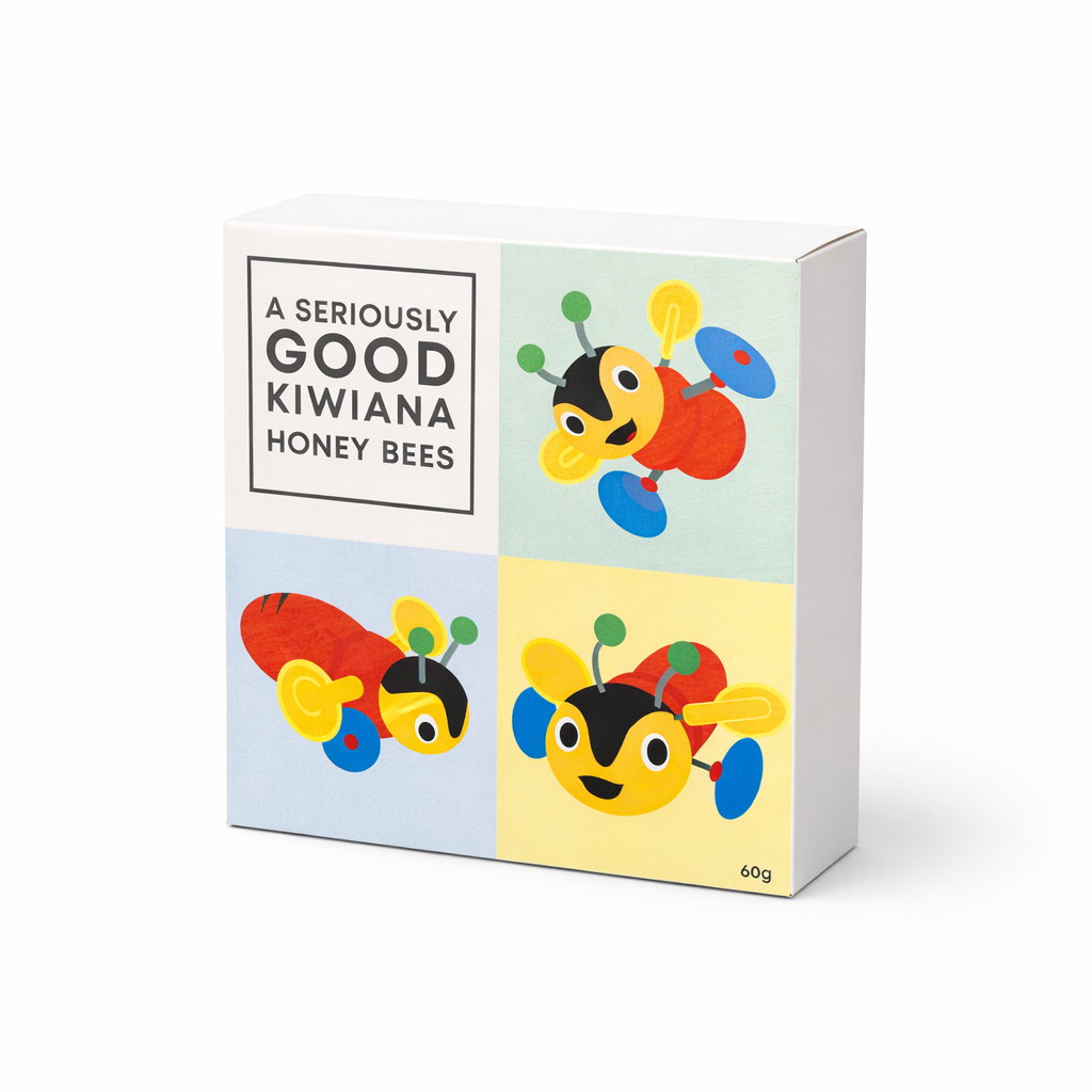 Kiwiana - Honey Bees, 4 Piece Box