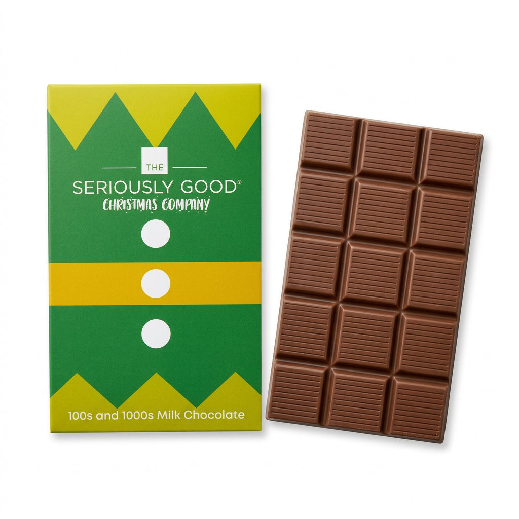 Christmas, Elf Suit, 100s & 1000s Milk Chocolate Block