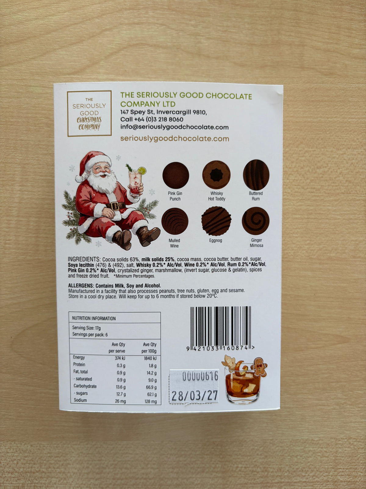 Keeping Spirits Bright, Christmas Cocktails, 6 Piece Box
