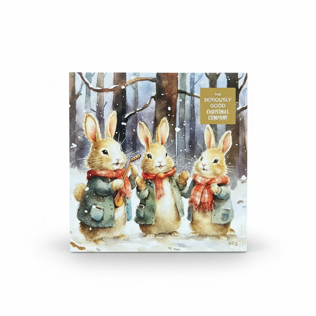 Vintage Christmas, Singing Bunnies, 4 Piece Box