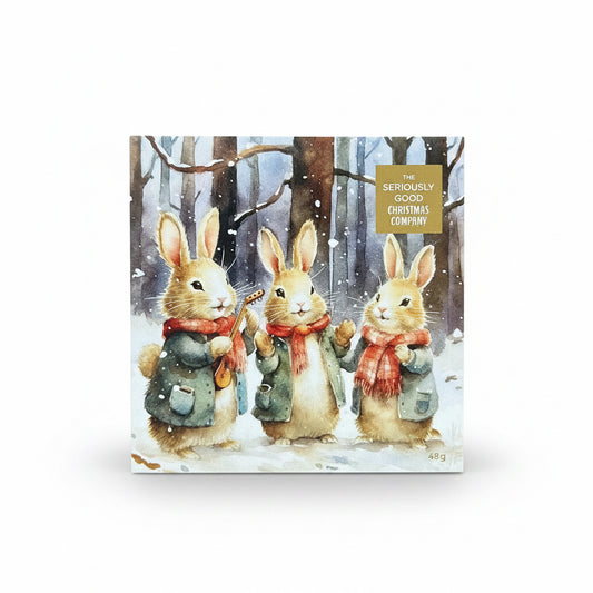 Vintage Christmas, Singing Bunnies, 4 Piece Box