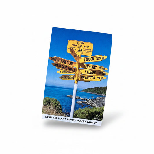 Bluff Stirling point Signpost - Hokey Pokey, Chocolate Block
