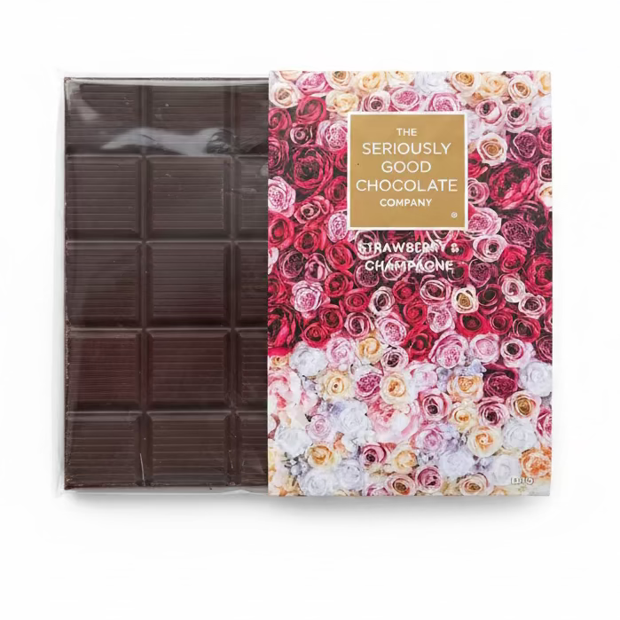Bouquet Collection - Strawberry & Champagne, Chocolate Block