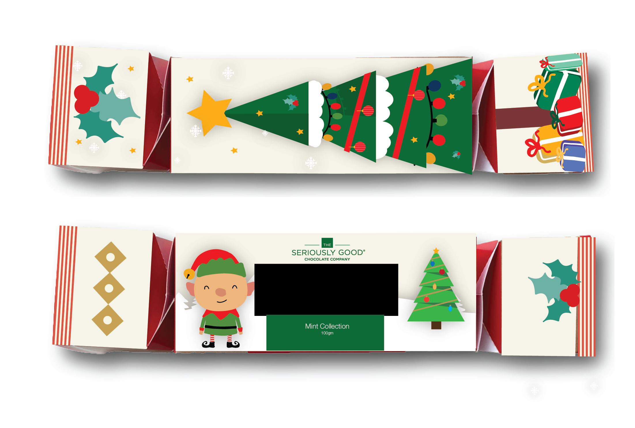 Christmas Cracker Chocolate_Filled Artisan Chocolate Seriously_Good 2022 NZ_Chocolate Mint_Chocolate