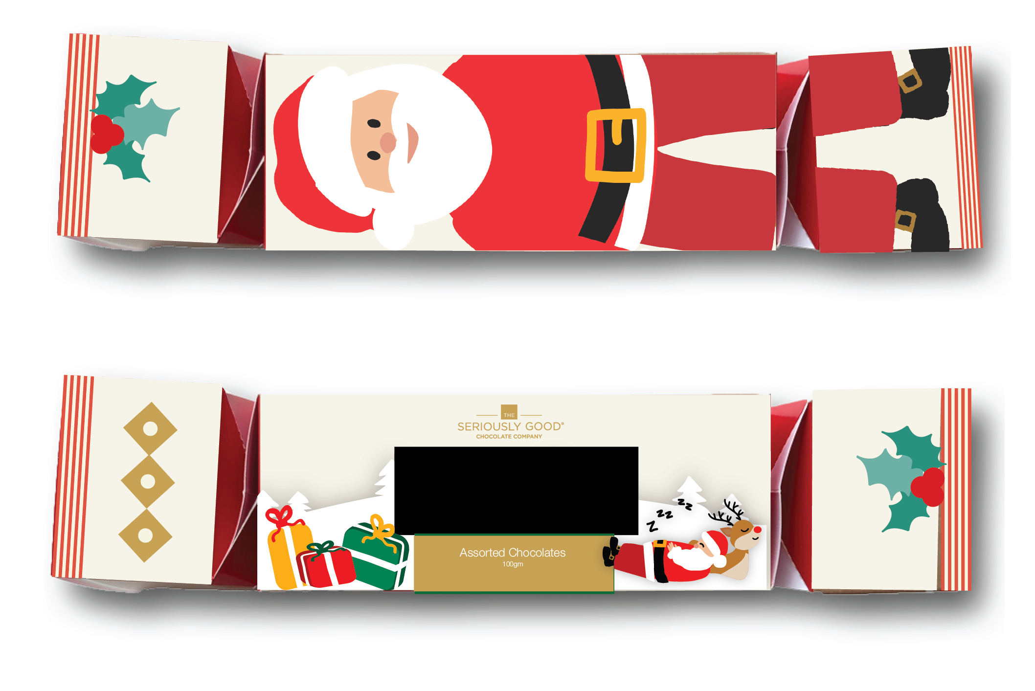 Christmas Cracker Chocolate_Filled Artisan Chocolate Seriously_Good 2022 NZ_Chocolate Assorted_Chocolates