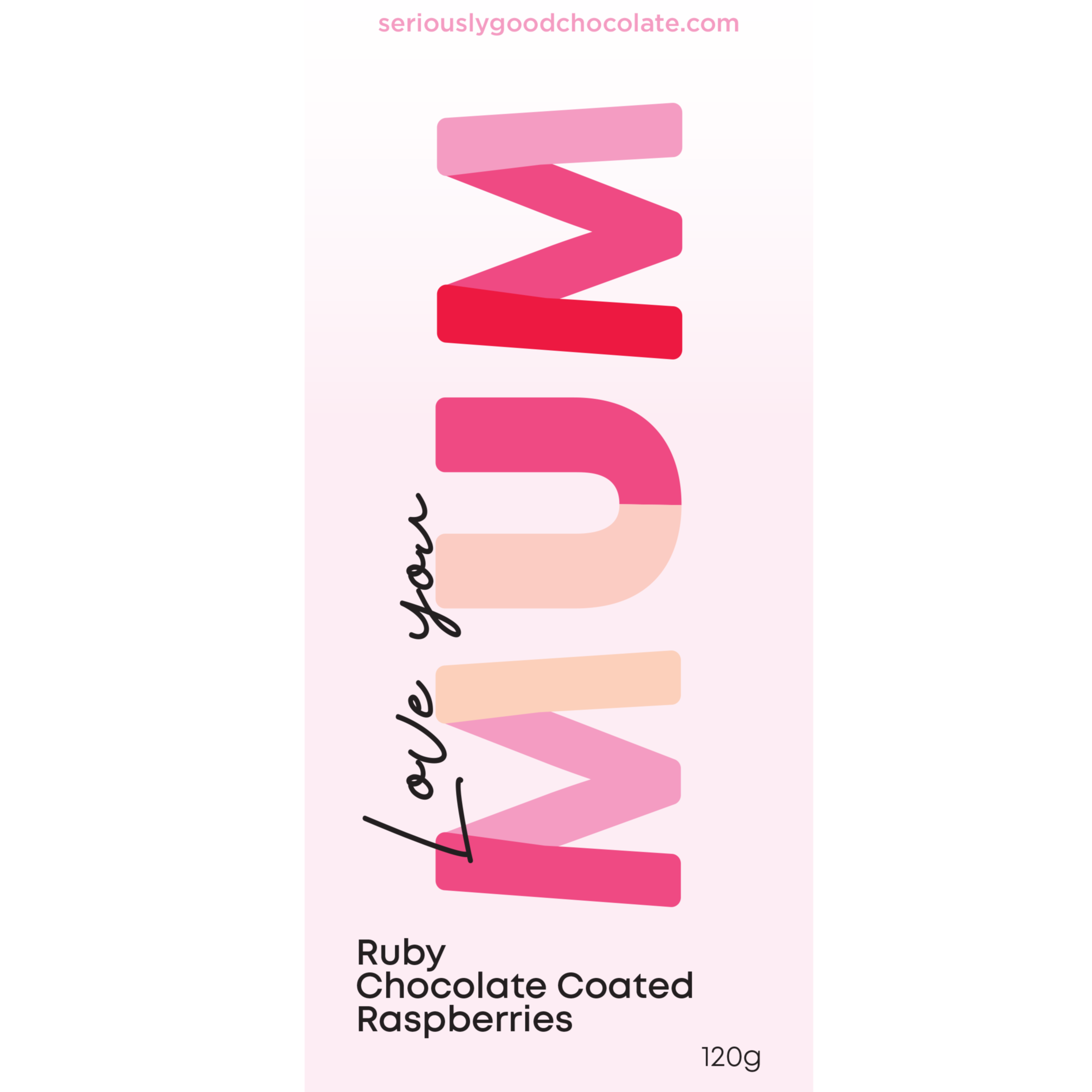 Mothers Words - Chocolate Coated Raspberry Stand Up