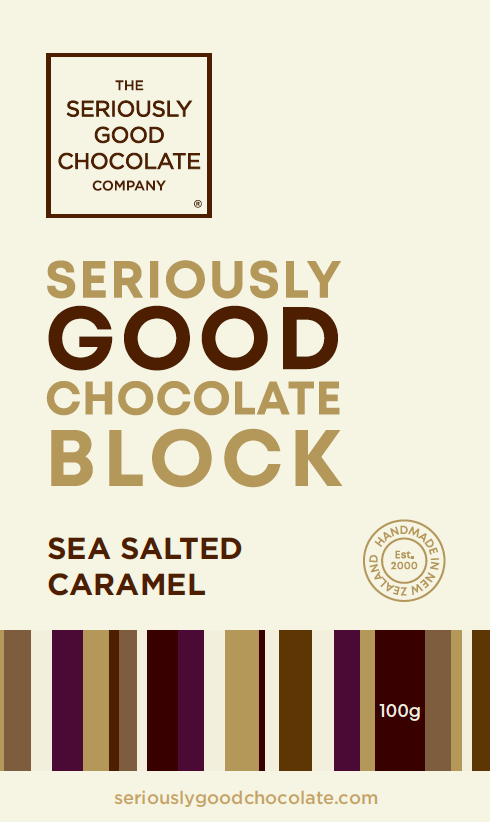 Sea Salted Caramel, Chocolate Block