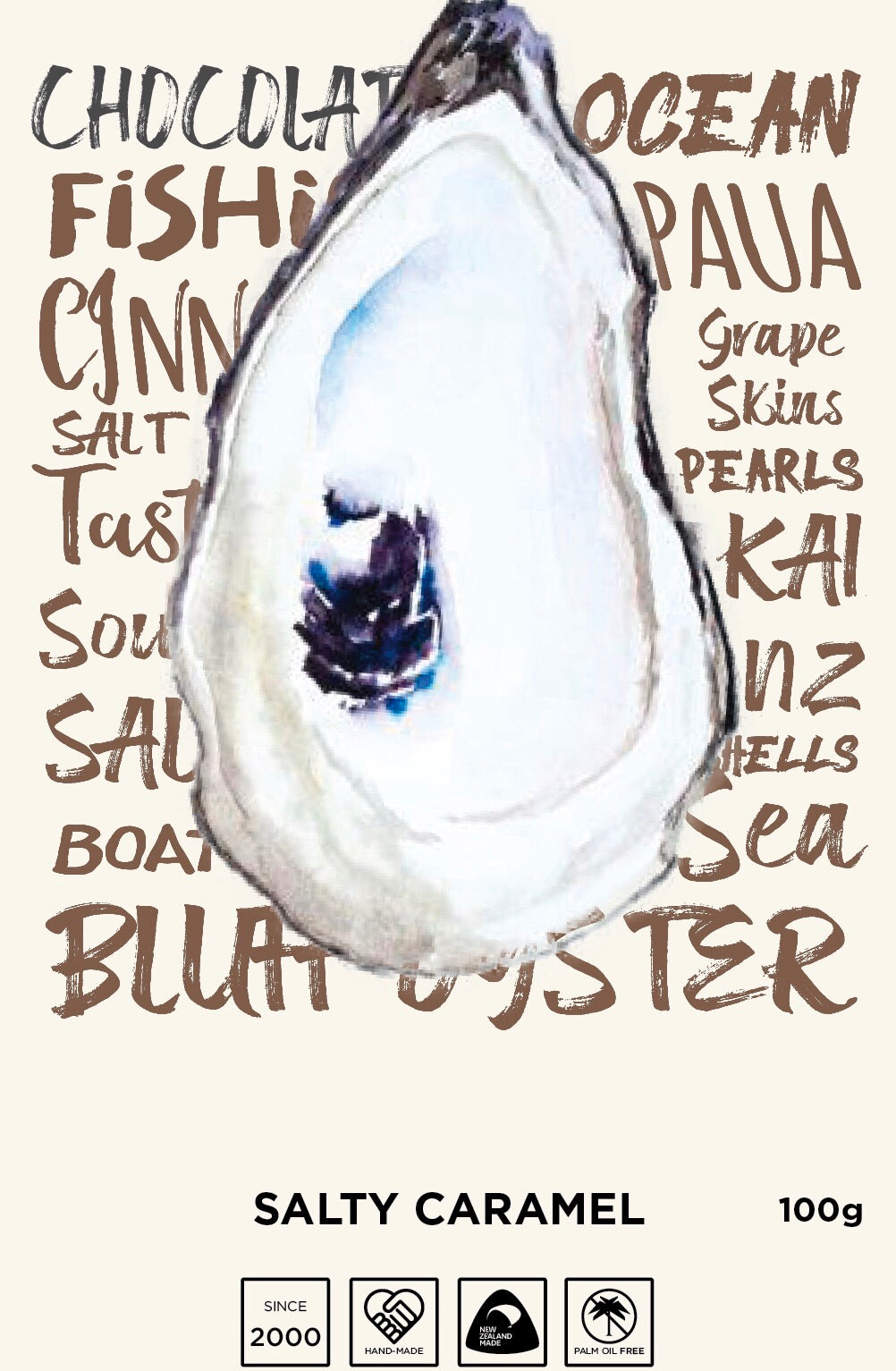 Bluff Oyster Words Tablet - Salty Caramel